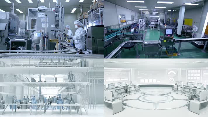 自動化生產(chǎn)車間視頻素材